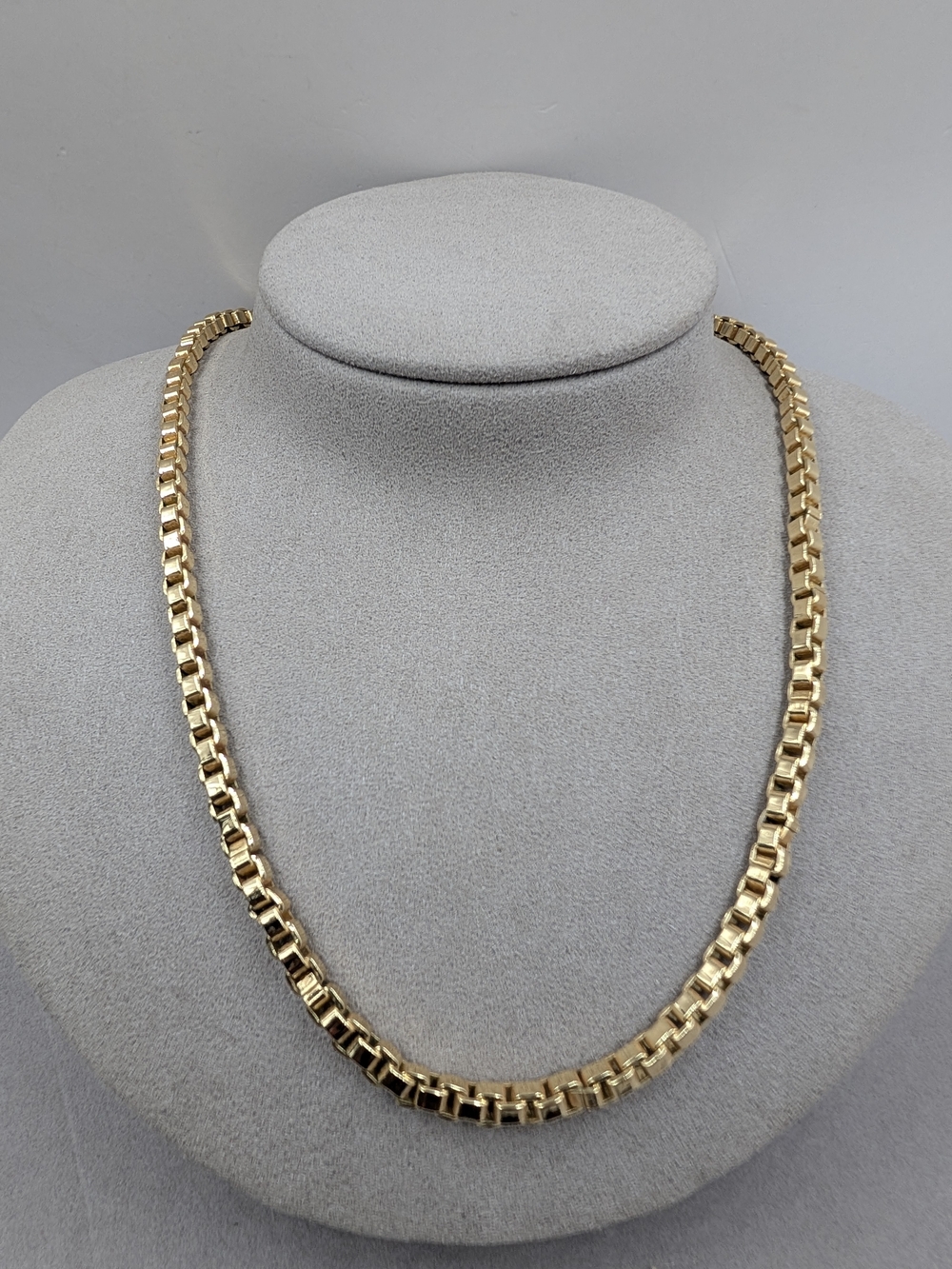 Gorjana Bodhi Box Chain Necklace 18K Gold Plated Vintage Inspired | M211